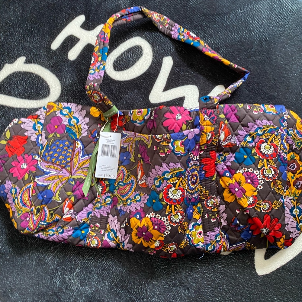 Vera Bradley Multicolor Floral Quilted Travel Bag